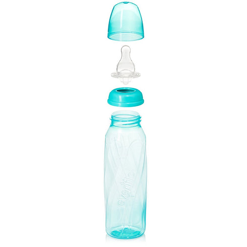8 Oz, 6 Evenflo Feeding Premium Proflo Vented Plus Polypropylene Baby, Newborn and Infant Bottles - Helps Reduce Colic