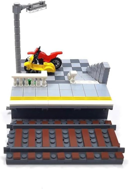 General Jim's Toy Train Building Blocks Sets Compatible with Lego City Trains or Tracks (Metro Train Platform)