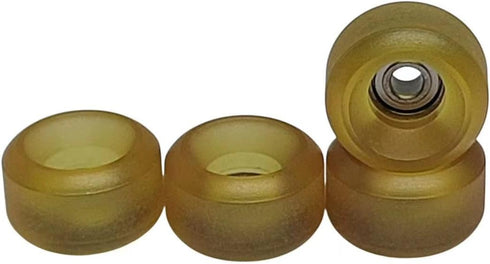 75D Urethane Pro Fingerboard Wheels, Clear Amber Bearing Wheel, Handmade Polyurethane-Ultra Spin Bearings - 7.8 * 4.8mm