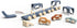 Playset 1+, Set SPEEDY MONKEY Wooden Car Transporter Train Toy Multicolor Engine with Removable Cars Carrier Train
