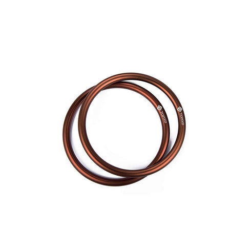 TOPIND 3" Large Size Aluminium Baby Sling Rings, 2 pcs for Baby Carriers & Slings (Brown)