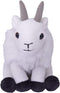 Wild Republic Pocketkins Eco Mountain Goat, Stuffed Animal, 5 Inches, Plush Toy, Made from Recycled Materials, Eco Friendly