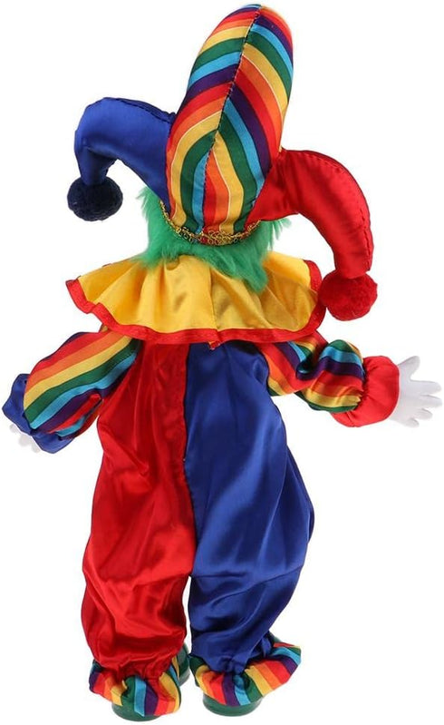 38cm Lovely Smiling Porcelain Clown Doll - Kids Birthday Gifts, Halloween, Christmas Table Decoration #1