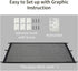 Pack 2 6 (2, 43'' 30'') NWK of Magic Dog Gate for Stairs Pet Gate for The House Providing a Safe Enclosure for Pets