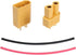 10 Pairs HobbyPark XT30 Connectors Male Female Power Plugs with Heat Shrink Tubing for RC Lipo Battery Pack