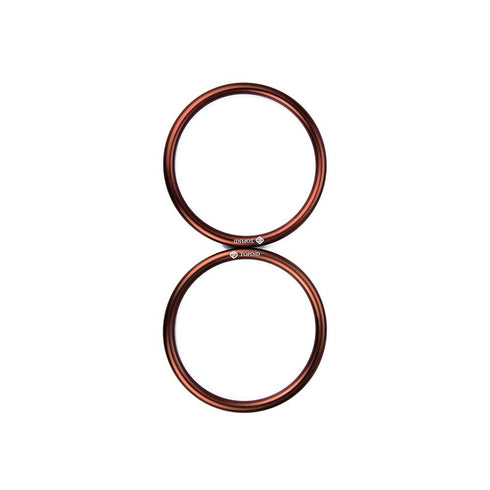 TOPIND 3" Large Size Aluminium Baby Sling Rings, 2 pcs for Baby Carriers & Slings (Brown)
