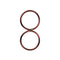 TOPIND 3" Large Size Aluminium Baby Sling Rings, 2 pcs for Baby Carriers & Slings (Brown)