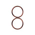 TOPIND 3" Large Size Aluminium Baby Sling Rings, 2 pcs for Baby Carriers & Slings (Brown)