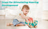 Hape Wooden Walk-A-Long Kitten Pull Toy - Roll & Rattle Push Pull Toy for Toddler, Montessori Toys for Walking