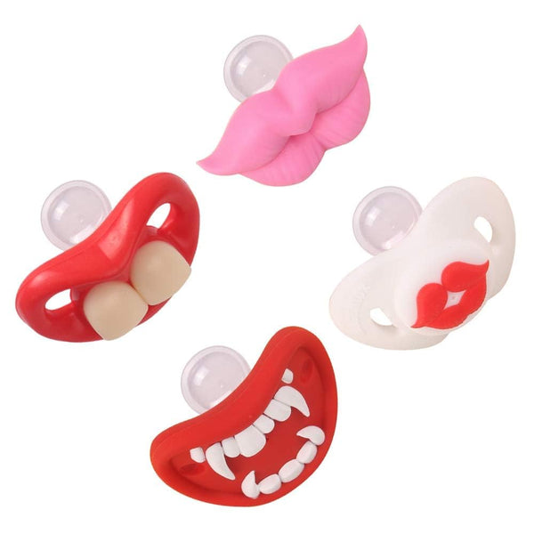 Funny Baby Pacifiers, Lips Pacifiers for Babies 3-18 Months, BPA Free Funny Pacifiers for Boys and Girls