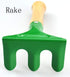 NUA Set 3 3 Garden Tool Pieces of Mini Metal rake Shovel TRO Knife Beach Sandbox (Suitable for Children Over Years Old)
