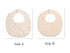 GZMM Baby Bib For Girls - Reversible Waterproof Handmade Natural Cotton Baby Drool Bib 0-12 months, 2 Pack (off-white)