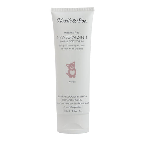 Set 4 oz Noodle & Boo Baby Bath & Massage Gift Includes Newborn Hair & Body Wash & Super Soft Lotion, Hypoallergenic