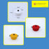 Set 1:12 Miniature Scale Models Dollhouse Accessory Coffee Pot Cup Beverage Bottle Kettle (Dutch Oven Red)