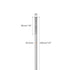 MECCANIXITY 304 Stainless Steel Push Rod Connector M4x200mm, Double End Threaded Rod for DIY RC Car, Pack of 5