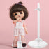 10Pcs Adjustable Doll Stands Display Holders, Transparent Plastic Mini Doll Display Stand for 11 to 13 Inch Dolls