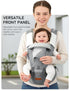 6-in-1 besrey Ergonomic Baby Carrier with Hip Seat, No Back Pain Support, Breathable Mesh, Positions, Newborn