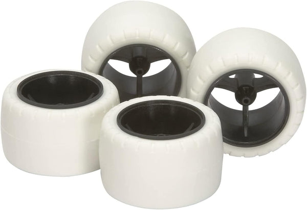 Tamiya 15415 Small Dia Carbon Wheels with White Arched Tires