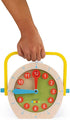 Janod Learn to Tell Time - Wooden Educational Teaching Clock for Ages 5+, J05076