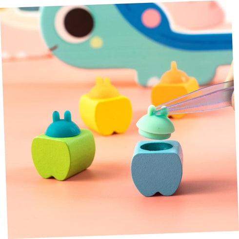 Cartoon Wooden Boys and Girls Tooth Storage Girl Teether First Teeth Container