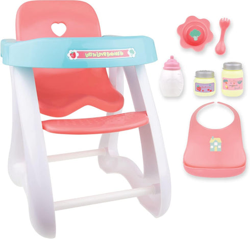 JC Toys - Doll High Chair | Fits Dolls up to 17"