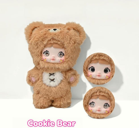 Mckkymi Nommi 1PC, (1 7 Plush Blind Box, Kawaii Cute Series Stuffed Blind Box Doll Kawaii Mystery Plush Toys