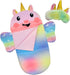 Baby Doll Sleeping Bag Toy Playset - Rainbow Unicorn Doll Bedding Accessories with Eye Mask