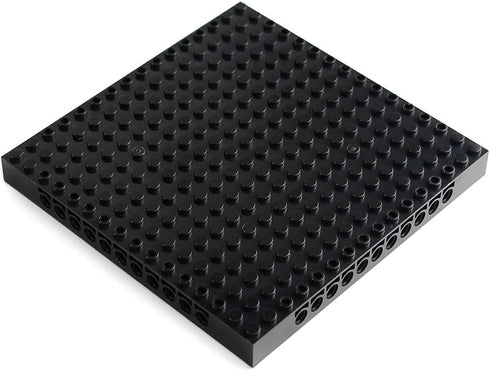 Feleph 9pcs Black Plate 16x16 with Holes and Pin - Compatible Classic Blocks for Pixel Art Painting, 65803 3673