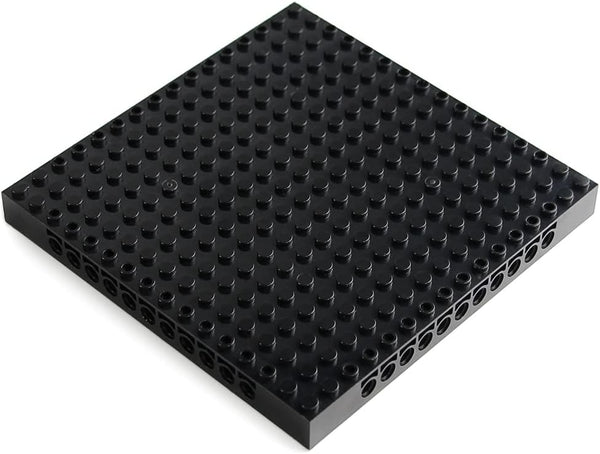 Feleph 9pcs Black Plate 16x16 with Holes and Pin - Compatible Classic Blocks for Pixel Art Painting, 65803 3673