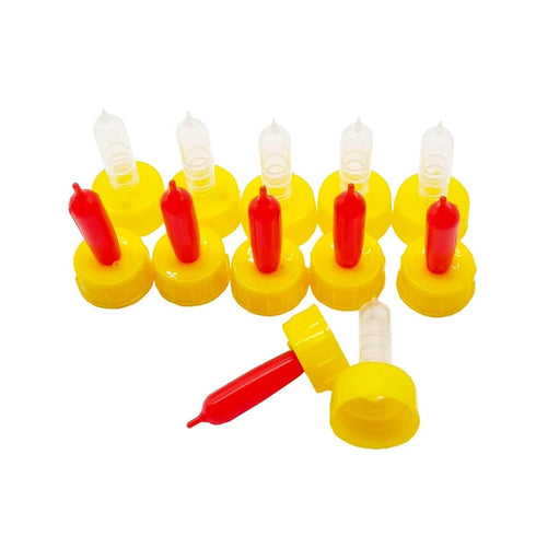 Bingche 50pcs Durable Small Animal Drink Cow Calf Screw On Bottle Lamb Puppy Kitty Goat Sheep Pacifier Feeding