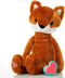 My Baby's Heartbeat Bear Recordable Stuffed Animal with 20 sec Heart Voice Recorder for Ultrasounds, Fox