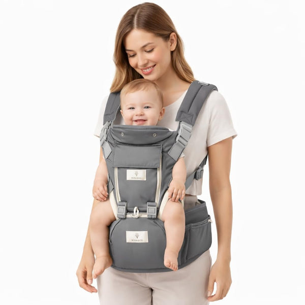 6 in 1 Hip Carrier for Baby - Easy to Wear Ergonomic