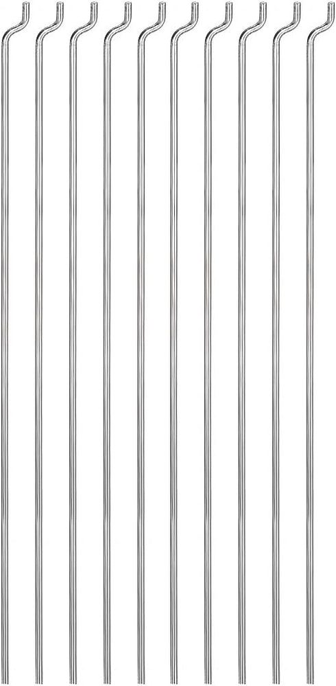 uxcell 1.2mm x 120mm (4.7 Inch) Steel Z Pull/Push Rods for RC Airplane Boat Replacement (Pack of 10)