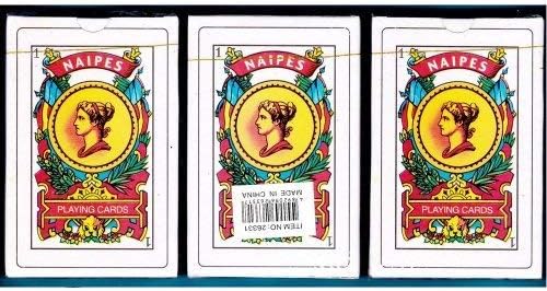3 Decks Spanish Playing Cards, Baraja Espanola, 50 Cards Naipes Tarot, New Sealed