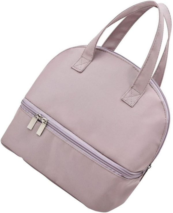 FRCOLOR Portable Insulated Breast Milk Storage Bag for Mothers, Purple Polyester Care