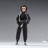1/12 Scale Male Clothes - Men's Black Hoodie Pants Trousers for 6 Inch Action Figure Body Doll
