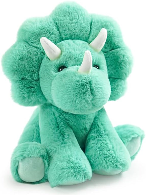 Hideekoog 8.5 Inch Triceratops Stuffed Animal Toys, Soft and Cuddly Triceratops Plush Animals Toy, Cute and Realistic