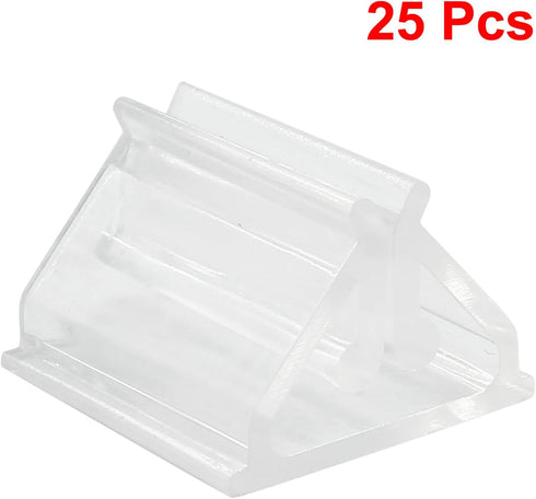 25pcs Clear Acrylic Game Card Holder Stand, Plastic Holders for Cards, Photos, Memos, Party Display