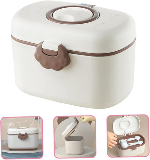 PERSELOSO Portable Baby Formula Container Airtight Seal Travel Milk Powder Dispenser for Infants Waterproof Food