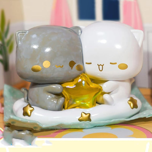 Mitao Cat Series 4 Blind Box Kawaii Figures Action Random Collection, Cute Model Birthday Gift (1 Pack)