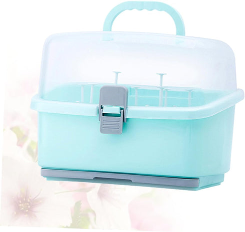 Portable Milk Bottle Storage Case for Travel & Home Use - Safe and Easy to Clean