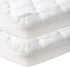 Pack and Play Mattress Pad Protector 2 Pack Waterproof, Cotton Fabric Absorbent,
