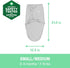 100% 0-3 3-Pack SwaddleMe by Ingenuity Original Swaddle, Cotton, Improves Sleep & Calms Startle Reflex, Months