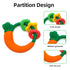 3 Baby Teether with Easy-Hold Handle, Silicone, BPA-Free, Soothe Sore Gums, Textured for Sensory Development, Teethable