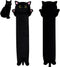 Long Cat Plush Pillow – 40.5" Cute Black Cat Stuffed Animal, Kawaii Plushie, Throw Pillow for Kids Christmas