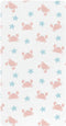 Jynexis Crab Star White Pattern Baby Crib Sheets, Cotton Fitted Crib Sheet, Soft