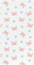 Jynexis Crab Star White Pattern Baby Crib Sheets, Cotton Fitted Crib Sheet, Soft