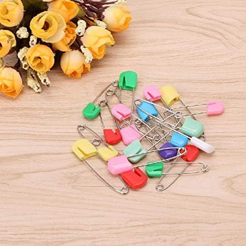 KAHDGSS 20Pcs Baby Infant Child Cloth Nappy Diaper Pins Safety Locking Holder Colorful
