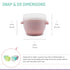 |12 Pack 2 oz, melii Snap & Go Baby Food Storage Containers Stackable Freezer Containers with Airtight Lids, BPA-Free