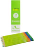 JOLLY Supersticks Set of 12 Premium European 4-Color Rainbow Pencils, Perfect for Adult and Kids Coloring